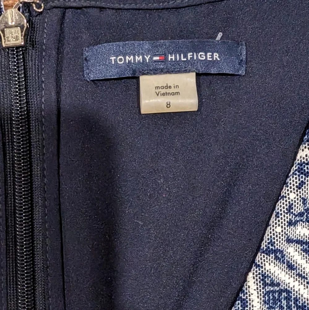 Tommy Hilfiger Fit And Flare Sleeveless Dress Daisy Print Midi - Picture 9 of 9